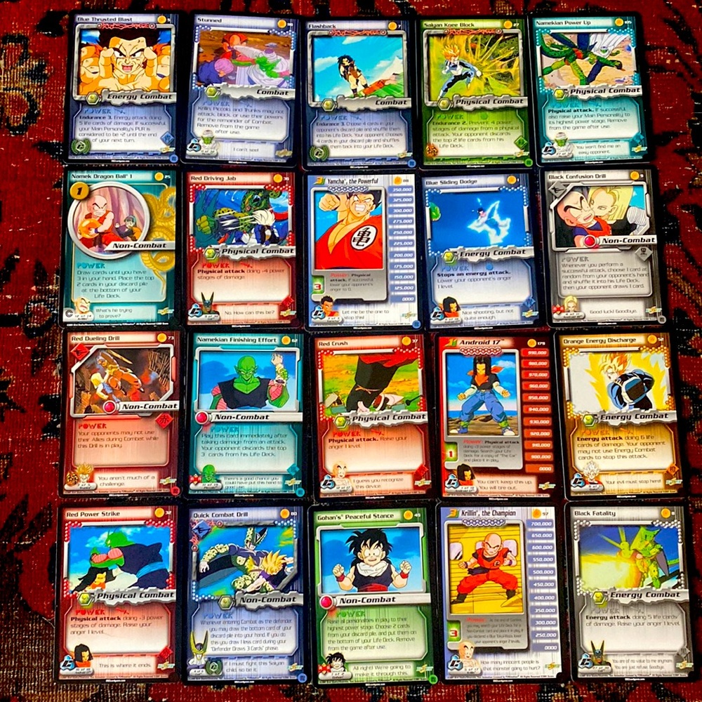 Vintage Dragon Ball Z playing cards. B